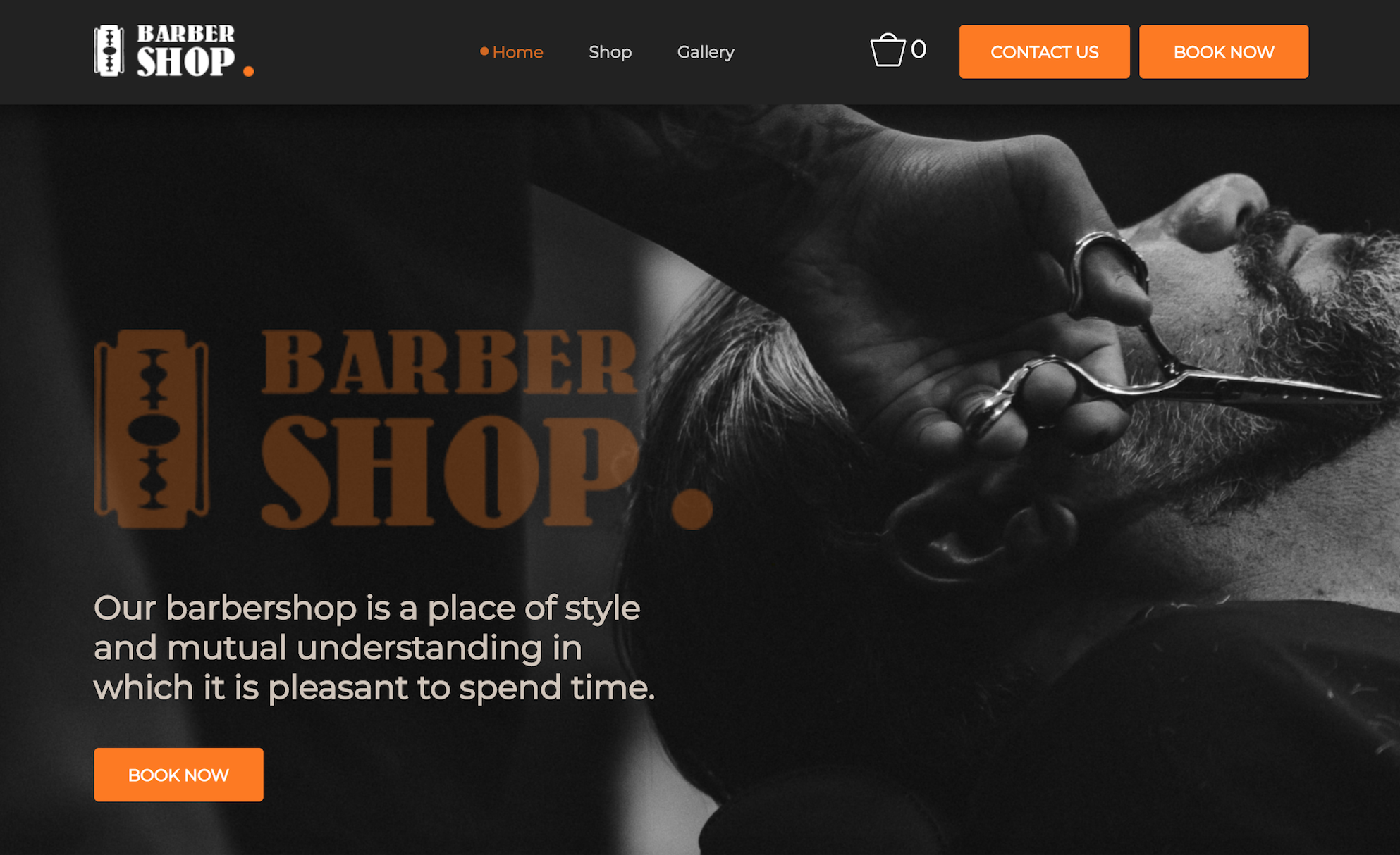 BarberShop main-page